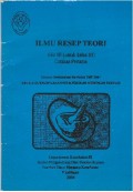 ILMU RESEP TEORI