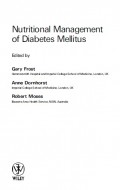Nutritional Management Of Diabetes Mellitus