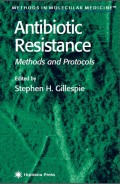 Method In Molecular Medicine : Antibiotic Resistance Methods and protocols