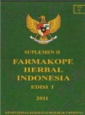 Farmakope Herbal Indonesia Suplemen 2 Tahun 2011