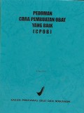 Pedoman Cara Pembuatan Obat Yang Baik (CPOB)2001