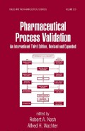 Pharmaceutical Process Validation
