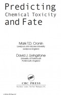 Predicting Chemical Toxicity and Fate